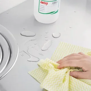 Rollo de Trapo No Tejido Amarillo 100 Unidades