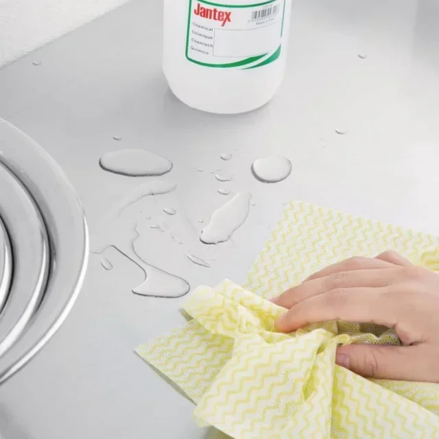 Rollo de Trapo No Tejido Amarillo 100 Unidades