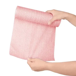 Red Non-Woven Cloth - Roll of 100 Units