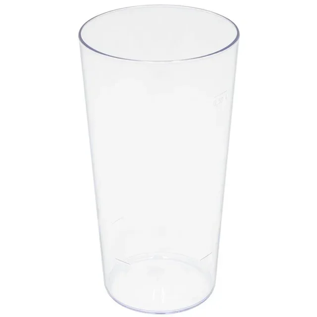 Unbreakable Beer Glass SAN Plastic 60 cl - Pack of 5 Reusable