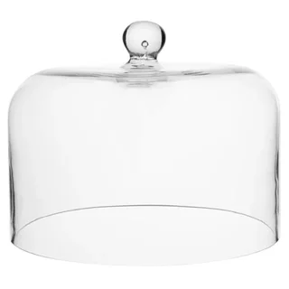 Cloche à Pâtisserie en Verre Transparent - Diamètre 24 cm x Hauteur 19 cm