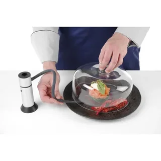 Glasglocke zur Präsentation