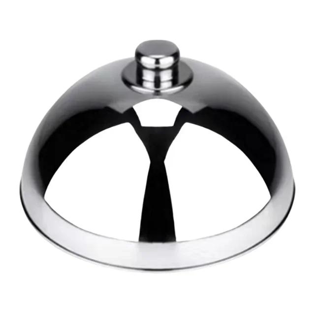 Cloche de Service Inoxydable 25 cm - Cloche à Plats Professionnelle en Acier Inox