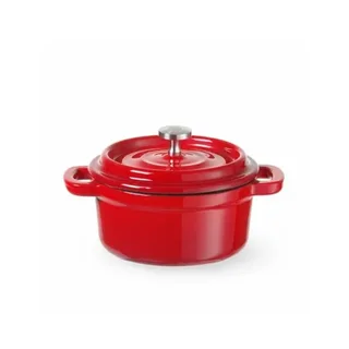 Cocotte de Ferro Fundido Esmaltado Vermelho 270ml - Mini