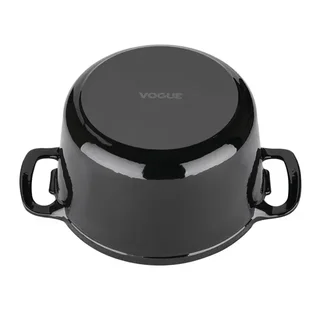 Cocotte Redonda Preto Fosco 3,2 L - Ferro Fundido Esmaltado