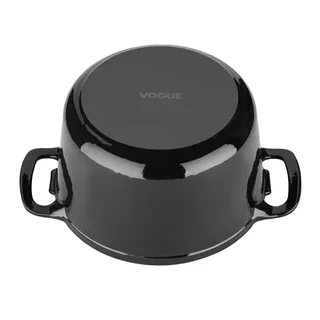 Cocotte Redonda Grande Capacidade 4 Litros - Ferro Fundido Esmaltado Preto