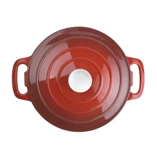 Cocotte Rotonda Rossa 3,2 L - Casseruola in Ghisa Smaltata
