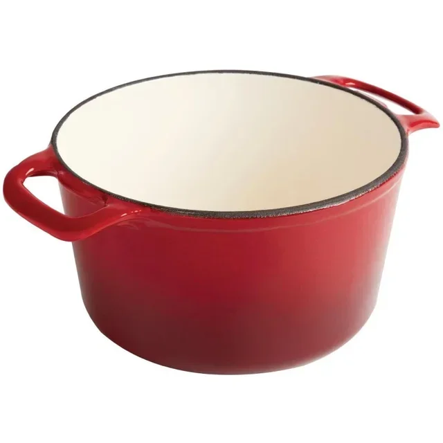 Cocotte Rotonda Rossa 3,2 L - Casseruola in Ghisa Smaltata