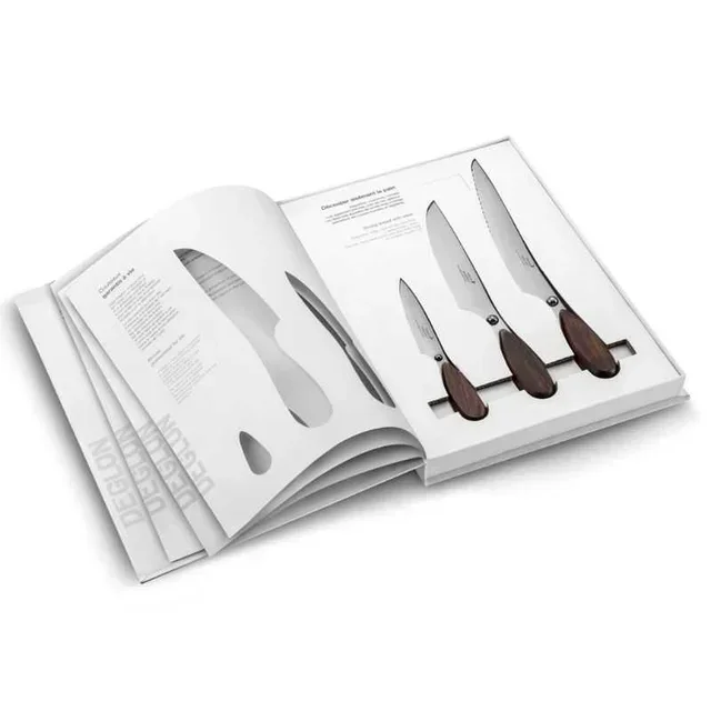 Coffret 3 couteaux avec livre de cuisine
