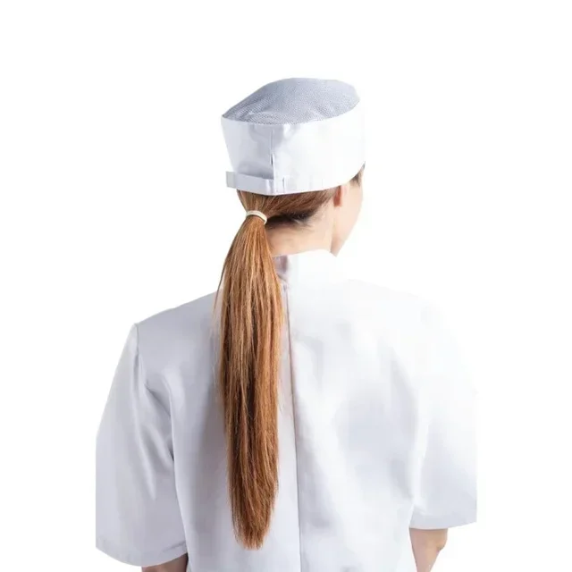 White Adjustable Chef Cap - One Size Fits All