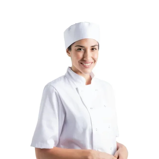 White Adjustable Chef Cap - One Size Fits All