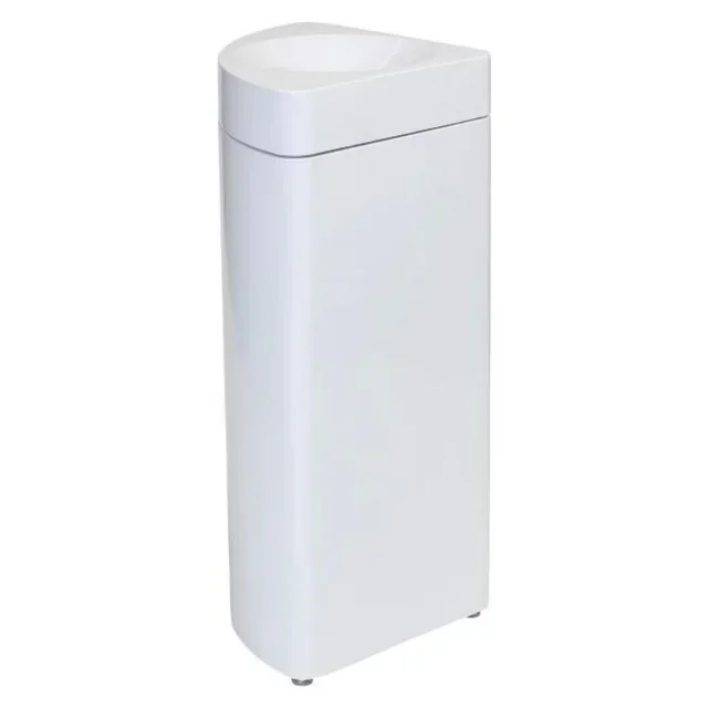 Weißer feuerfester modularer Eckbehälter - 36 L