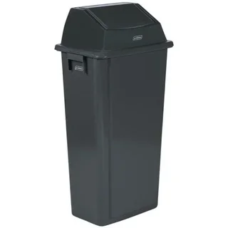 Wandmontierter Behälter 80 Liter - Farbe Grau - Befestigungsmaterial Inklusive