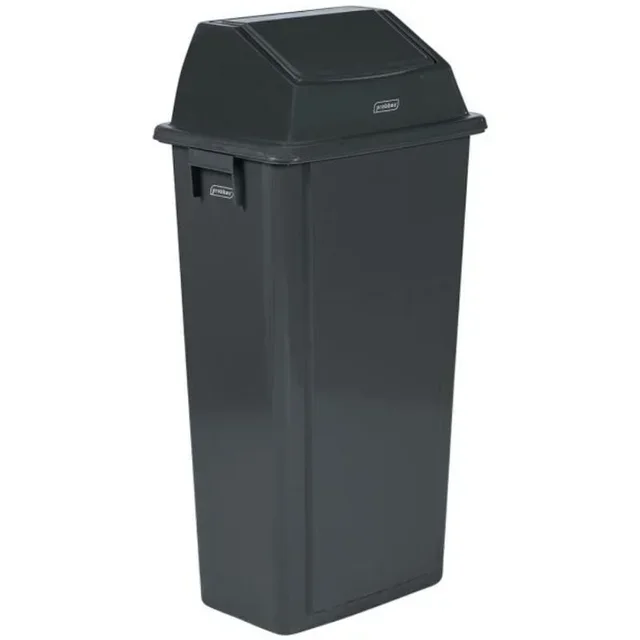 Papelera de Pared 80 Litros - Color Gris - Fijación Incluida