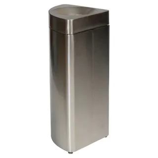 Modularer Eckabfalleimer Edelstahl 201 feuerfest 36 L - Viertelkreis