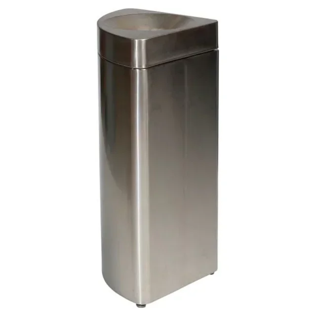 Modularer Eckabfalleimer Edelstahl 201 feuerfest 36 L - Viertelkreis