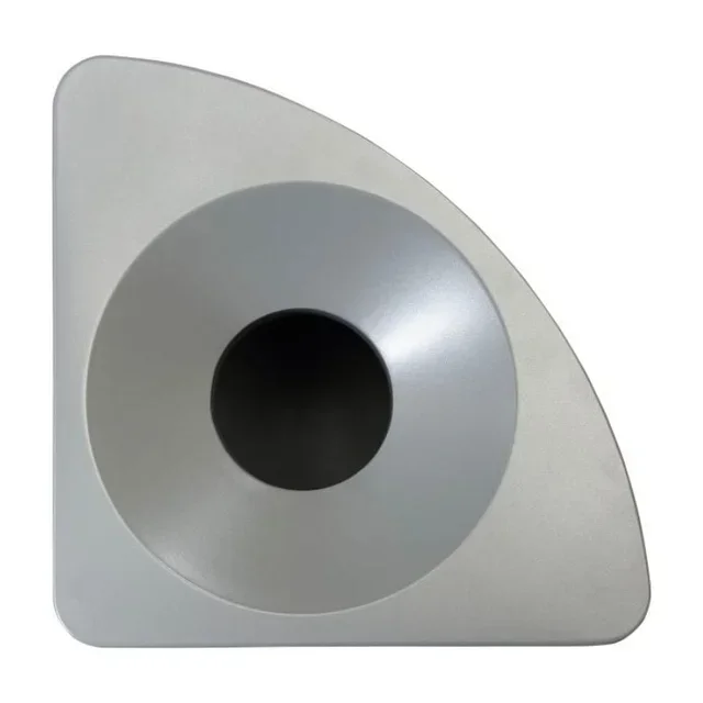 Modularer Eckabfalleimer Edelstahl 201 feuerfest 36 L - Viertelkreis