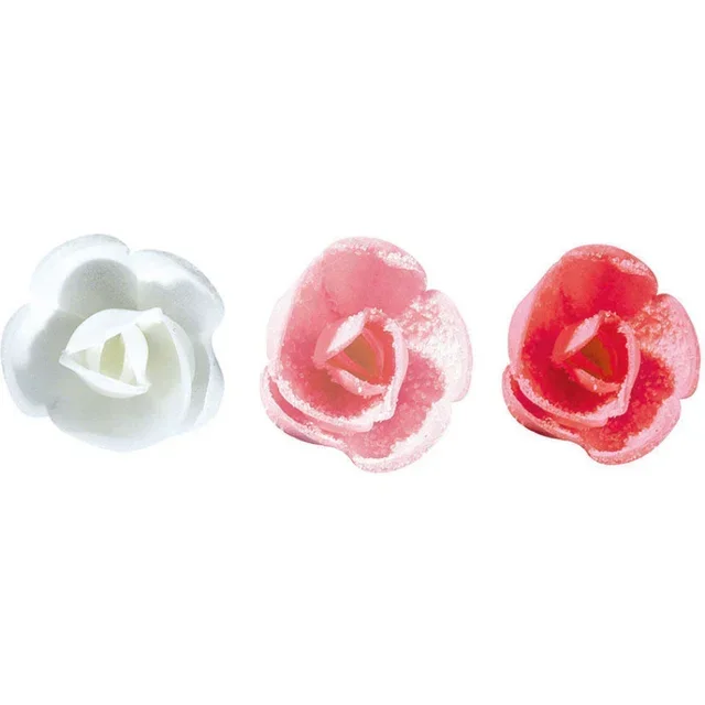 Surtido de Mini Rosas Cristalizadas - Ø 40 mm - 60 Piezas