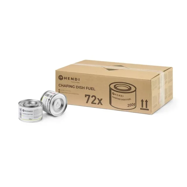 Combustible Gel pour Chafing Dish - Lot de 72 Boîtes