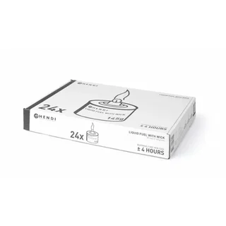 Combustible Liquide à Mèche Hendi 4 Heures - Lot de 24