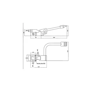 Pedale Monopodal per Rubinetto Miscelatore