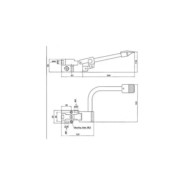 Commande au Sol 1 Pédale pour Robinet Mélangeur