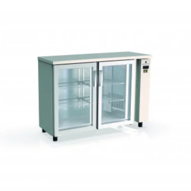 Back Bar Refrigerated Display 2 Hinged Doors - Capacity 325 Litres