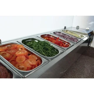 Refrigerated Pizza Prep Table 3 Doors - Capacity 368 Litres