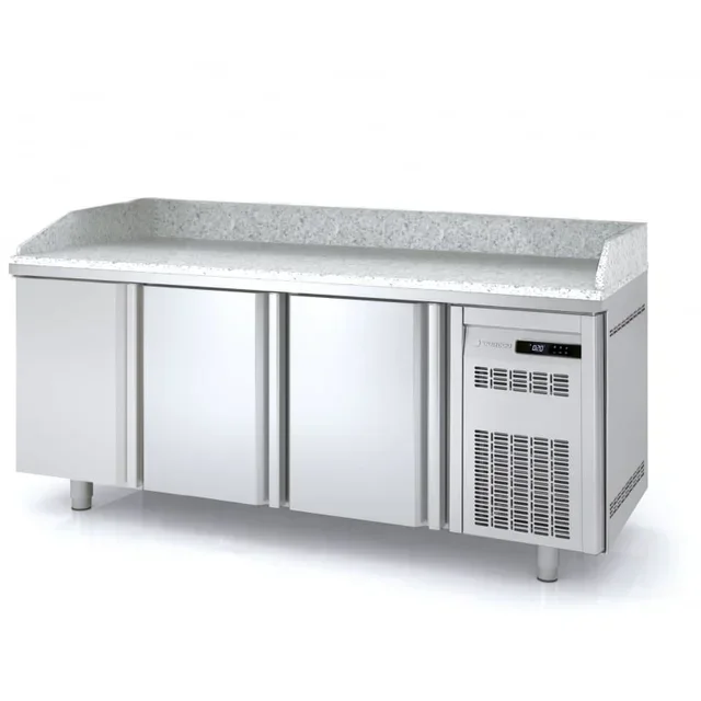 Refrigerated Pizza Cabinet Positive 3 Doors - Capacity 399 Liters