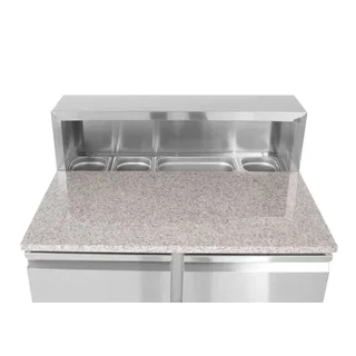 Refrigerated Prep Table for Gastronomic Preparation - 300 Liters - Pizzeria & Salad Bar Setup