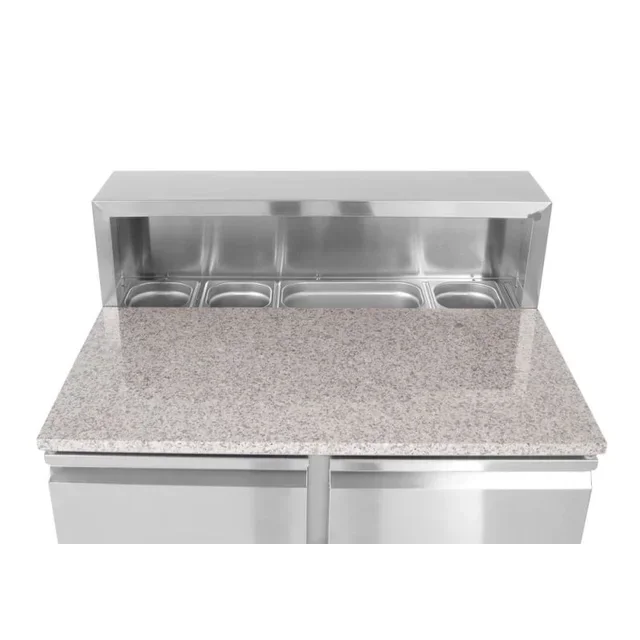 Refrigerated Prep Table for Gastronomic Preparation - 300 Liters - Pizzeria & Salad Bar Setup