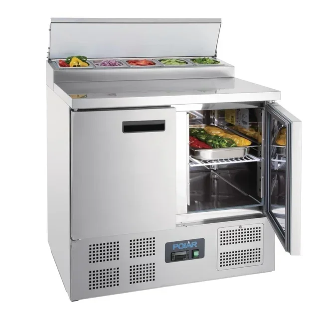 Refrigerated Pizza and Salad Preparation Counter Series G 254L with 5 Gastronorm 1/6 Pans