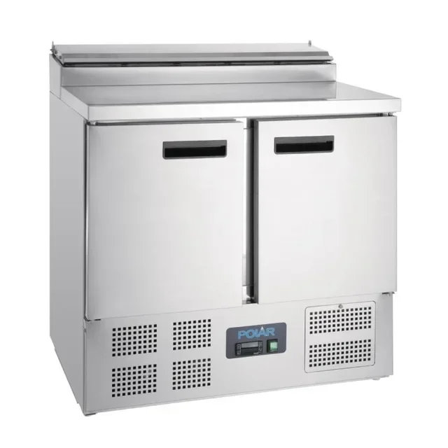Balcão Refrigerado de Preparação de Pizzas e Saladas Série G 254L com 5 Cubas Gastronorm 1/6