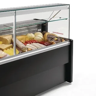 Black Tibet Service Refrigerated Counter - 1.5 m