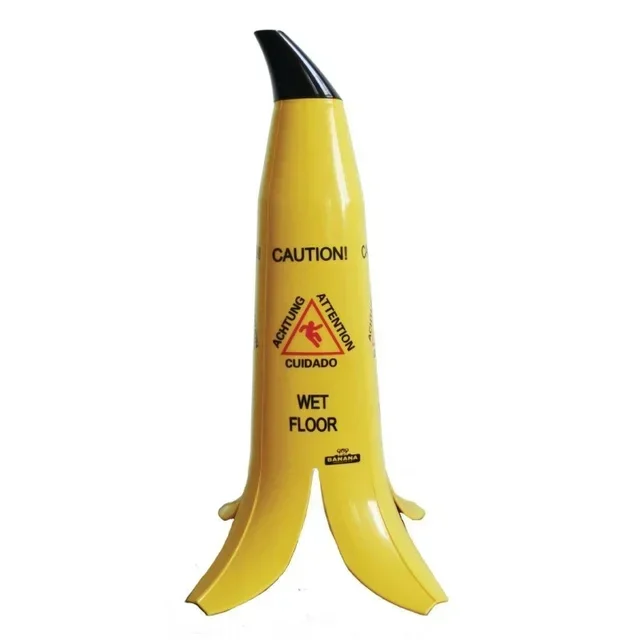 Banana Traffic Cone - Weighted Anti-Slip Base - Multilingual