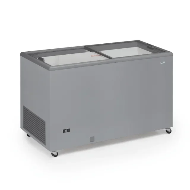 400 Liter Glass Door Freezer with Sliding Doors