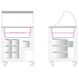 Professional Ice Cream Freezer - 191 Litres Capacity