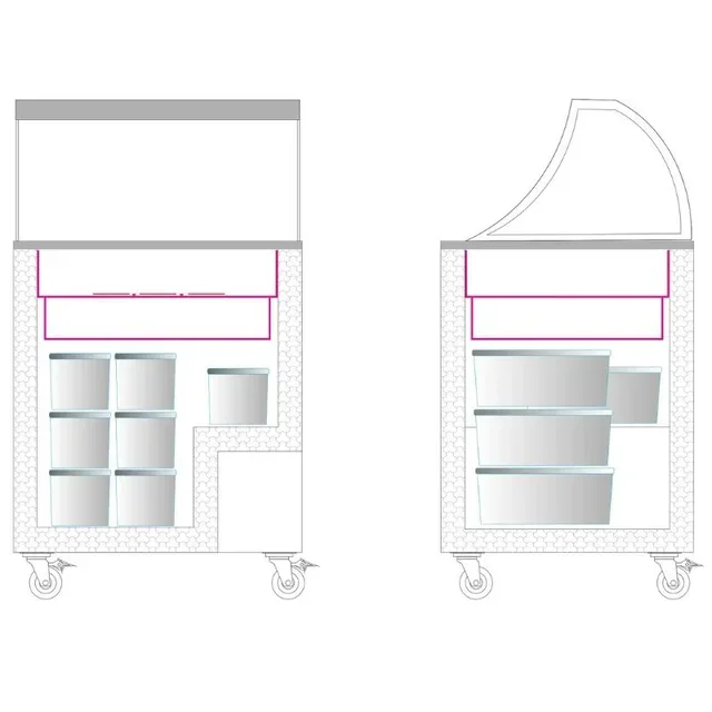 Professional Ice Cream Freezer - 191 Litres Capacity