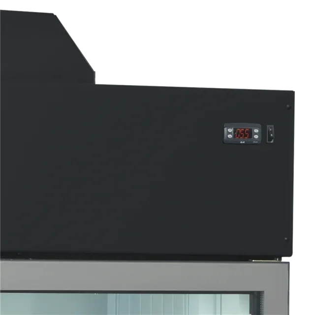 Professioneller Wand-Gefrierschrank 650 Liter - 4 Türen - Schwarze Ausführung