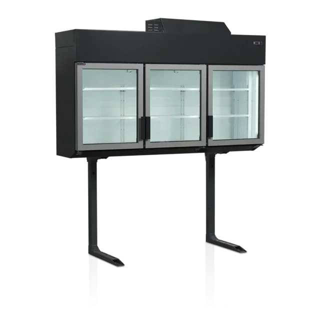 Congélateur Armoire Mural Professionnel 3 Portes 628L - Noir