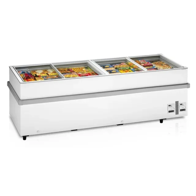 Glass Sliding Lid Chest Freezer - Flat Top - 805 L Capacity