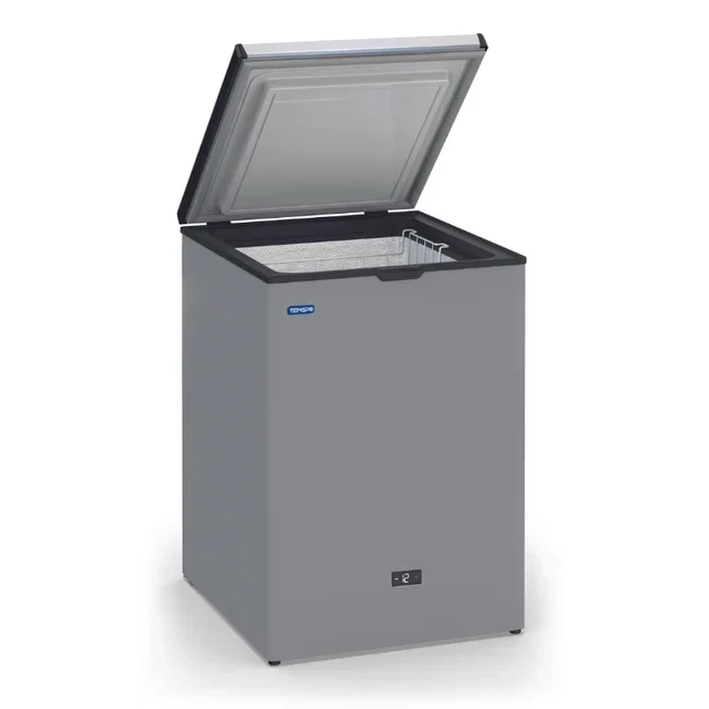 Congélateur Coffre 110 L - Finition Inox et Couvercle Métallique