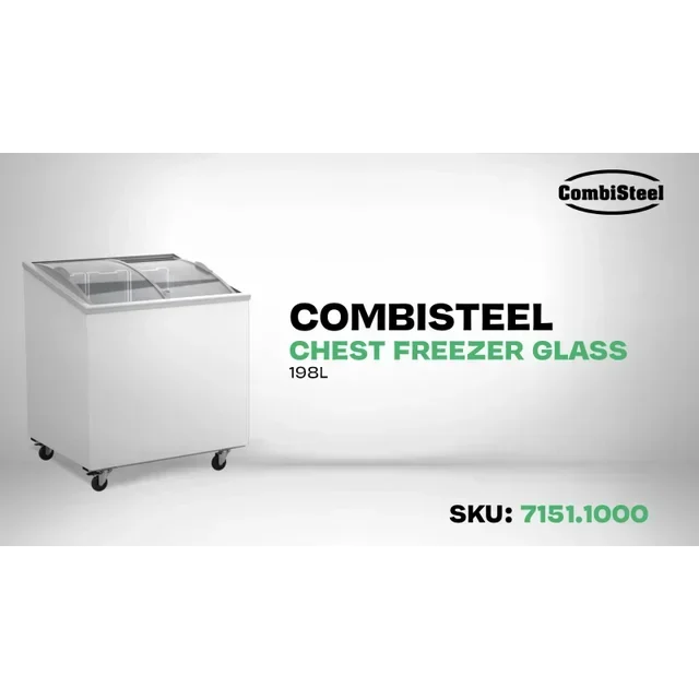 Congélateur Coffre 198 Litres - Couvercle Vitré