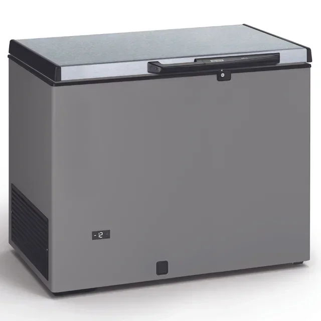 Chest Freezer 290 L Stainless Steel Finish with Metal Lid