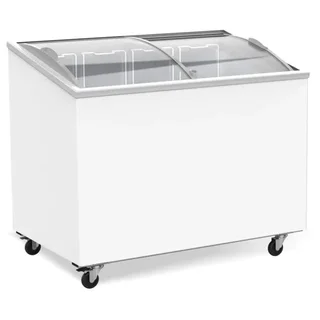 Glass Top Chest Freezer 297 Liters - Transparent Lid