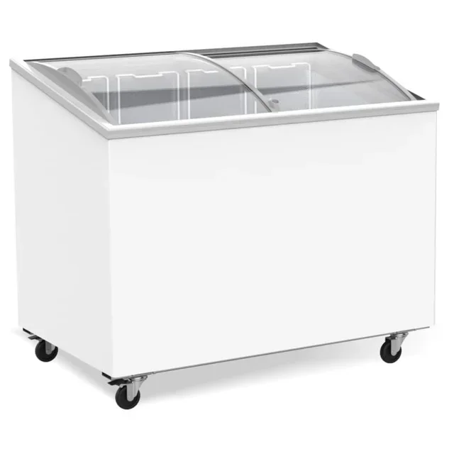 Glass Top Chest Freezer 297 Liters - Transparent Lid