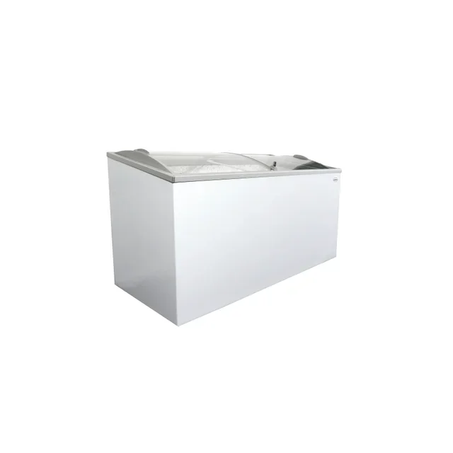 Glass Top Chest Freezer XXL Capacity 461 Litres