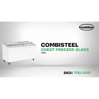 Glass Top Chest Freezer XXL Capacity 461 Litres