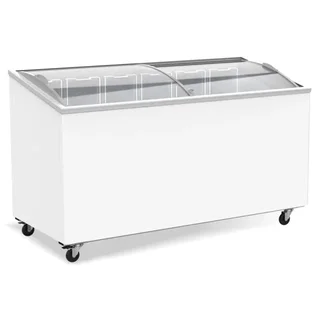 Glass Top Chest Freezer XXL Capacity 461 Litres