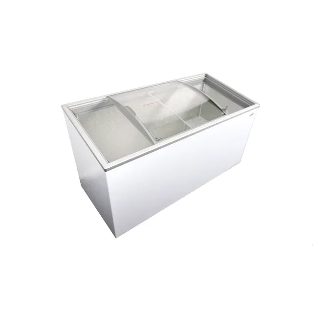 Glass Top Chest Freezer XXL Capacity 461 Litres